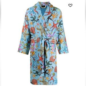 Versace
Trésor de la Mer-print robe in blue